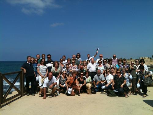 Grupo em Cesarea Marítima.