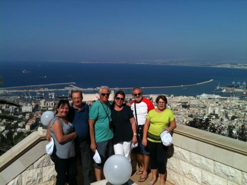 Foto desde os jardins dos Bahai em Haifa.