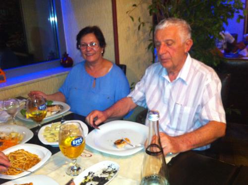 Primeiro jantar da viagem, em Istambul.