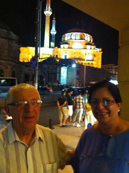 Nildo e Ana em Istambul.