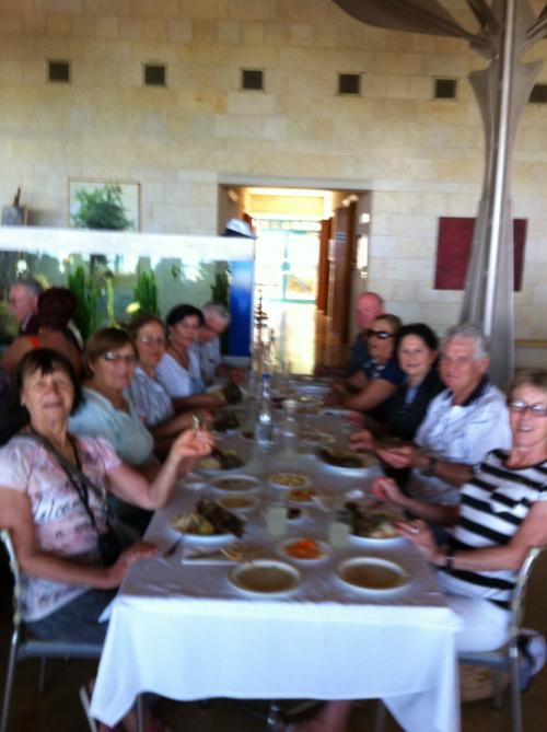 Parte do grupo no almoço do Peixe de Pedro.