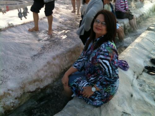 Marisa em Pamukkale.