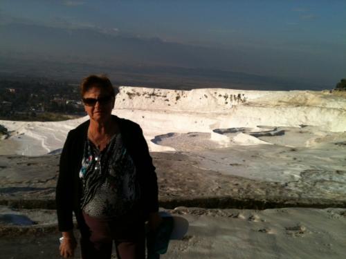 Vanda em Pamukkale.
