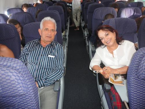 Daicir e Nicia a caminho do Panamá.
