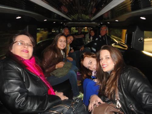 Passeio de Limousine para iniciar as compras por Las Vegas.