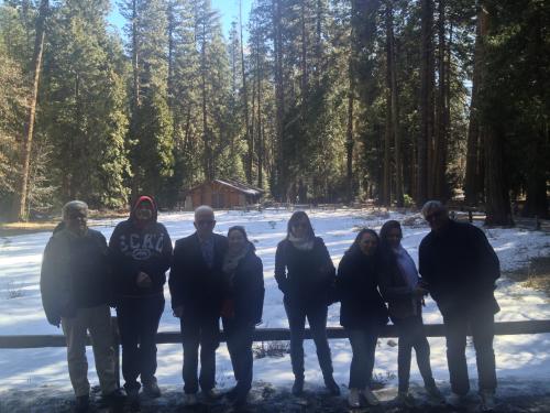 Visita ao Parque Nacional Yosemite, na Califórnia.