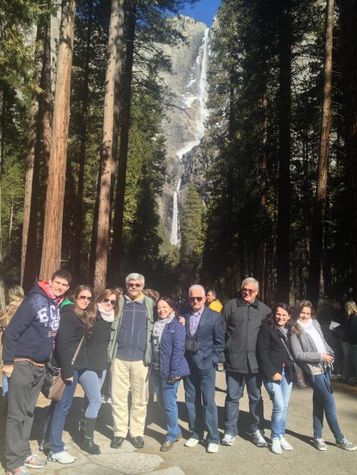 Visita ao Parque Nacional Yosemite, na Califórnia.