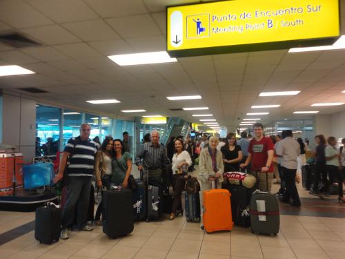 Grupo chegando no Panamá.