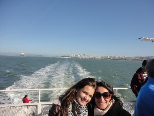 Larissa e Ivania em passeio por São Francisco, Califórnia.