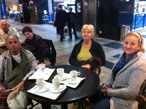 No aeroporto de Porto Alegre.