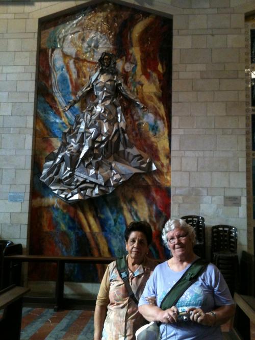 Na Basílica da Anunciação, em Nazareth.