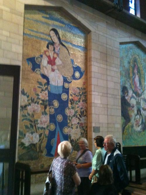 Na Basílica da Anunciação, em Nazareth.