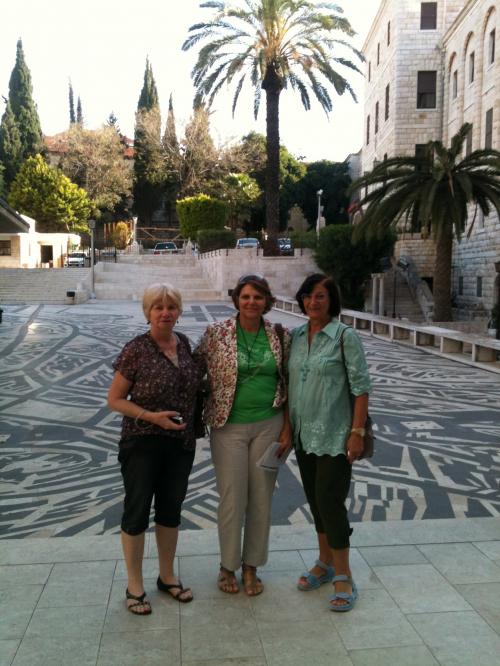 Na Basílica da Anunciação, em Nazareth.