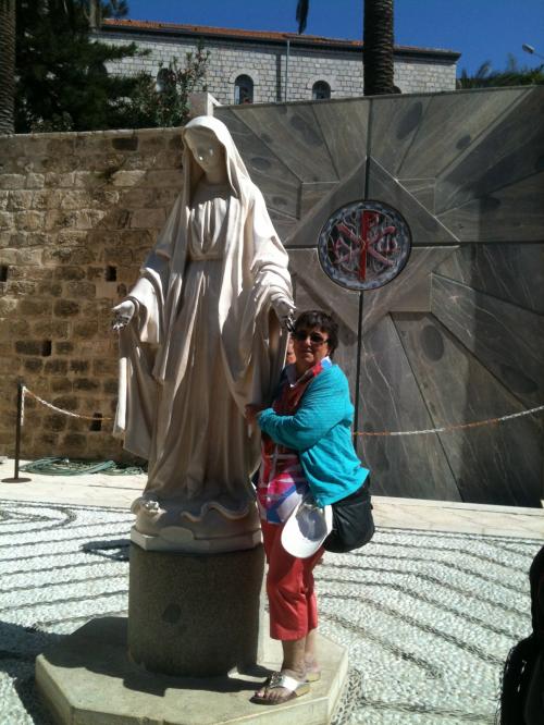 Na Basílica da Anunciação, em Nazareth.