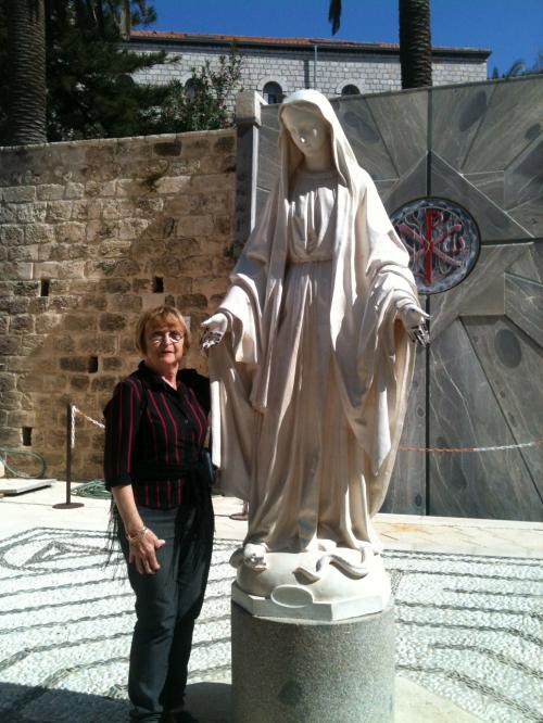 Na Basílica da Anunciação, em Nazareth.