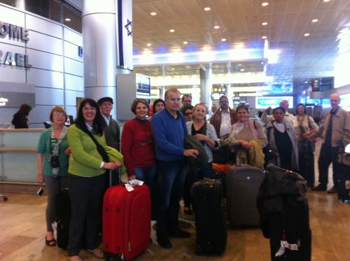 Chegada ao Aeroporto Ben Gurion em Tel Aviv...