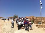 Visitando a fortaleza de Masada.