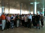 No aeroporto de Tel Aviv, rumo a Roma.
