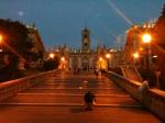 Pelas ruas de Roma, a noite.