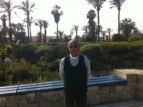 Pe. Deolindo em Jope, Tel Aviv.