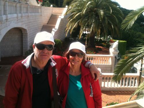 Visitando os Jardins dos Bahais.
