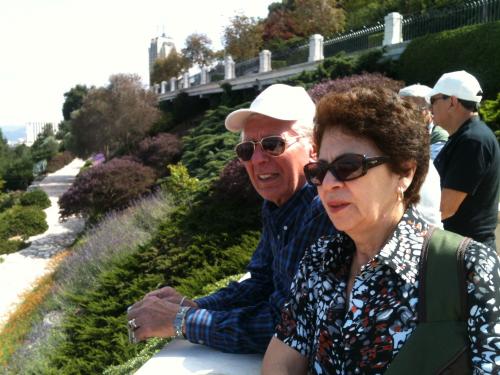 Visitando os Jardins dos Bahais.