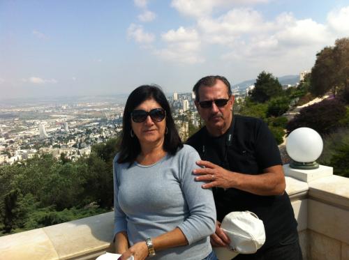 Visitando os Jardins dos Bahais.