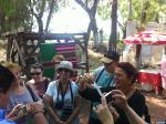 Na visita a Teotihuacan.