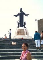 No alto da Montanha do Cristo Rei, em Guanajuato.