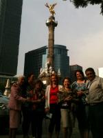 No Monumento à Independência do México.