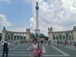 Lenir passeando em Budapeste. 