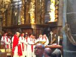 Na nossa missa em Santiago de Compostela.