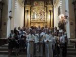 Após a Missa no local onde nasceu Santa Tereza d'Ávila.