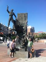 Pelas ruas de Madrid.