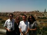 Avistando a linda cidade de Toledo.