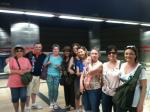 De volta a Madrid, numa estação de Metro.
