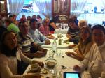 Nosso jantar no Hotel Moderne em Lourdes.