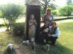 Nos jardins do Mosteiro de Nevers.