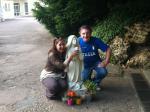 Nos jardins do Mosteiro de Nevers.