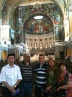 Na Basílica de Santa Terezinha do Menino Jesus, em Lisieux.