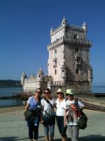 Durante nosso city tour por Lisboa.