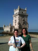 Durante nosso city tour por Lisboa.