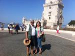 Na Torre de Belém, em Lisboa.