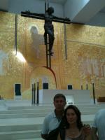 Na nova Basílica de Fátima inaugurada em 2007.