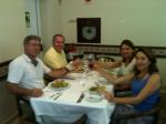 Nosso jantar no Hotel em Fátima.