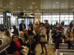 Grupo aguardando no aeroporto de Porto Alegre. 