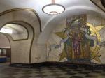 Visitando o metrô de Moscou. 