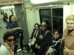 Visitando o metrô de Moscou. 