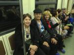 Visitando o metrô de Moscou. 
