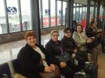 Aguardando no aeroporto de Porto Alegre. 
